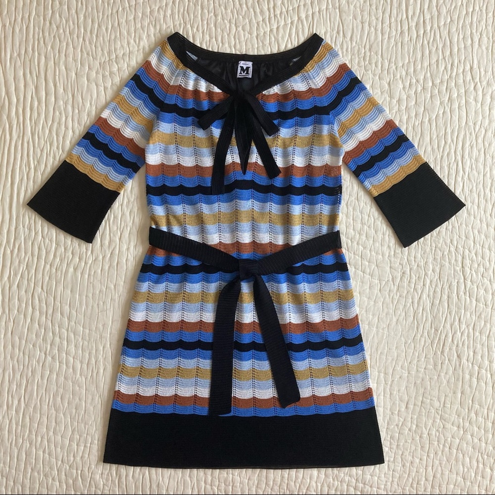 M Missoni Made in Italy Chevron Knit Dress